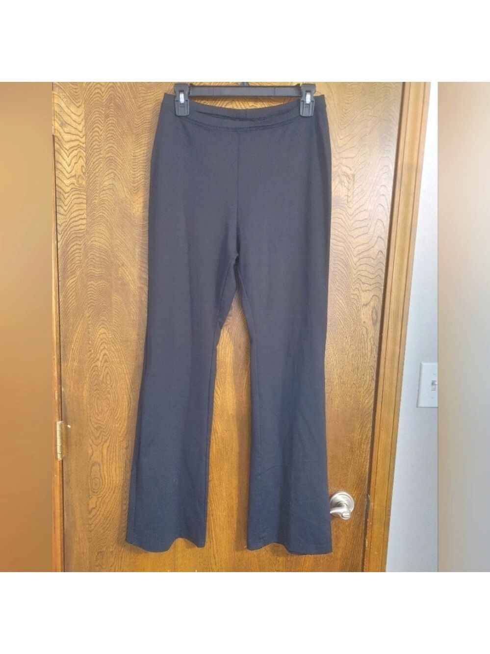 LL Bean Nylon Elastane Stretchy Black Bootcut Pants M